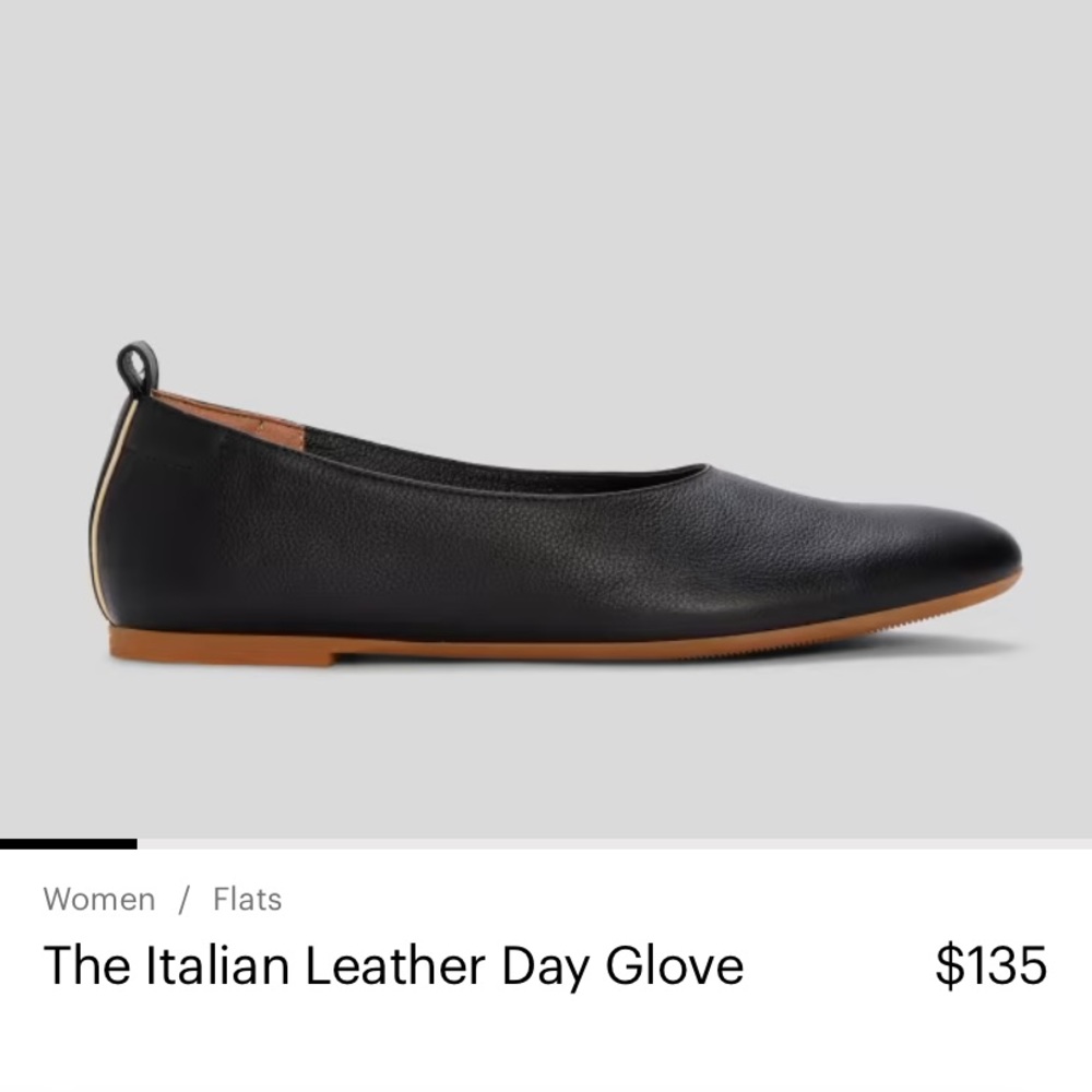 Everlane Day Glove | ballet flat | size 9 | black